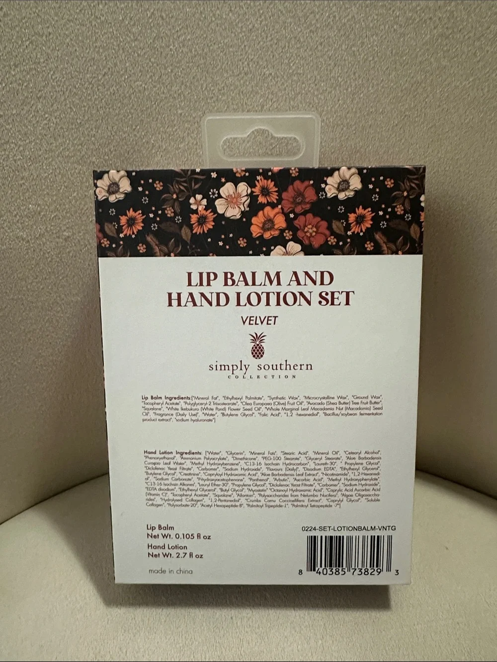 Simply Southern “Cozy Season” Velvet Lip Balm & Hand Lotion Set